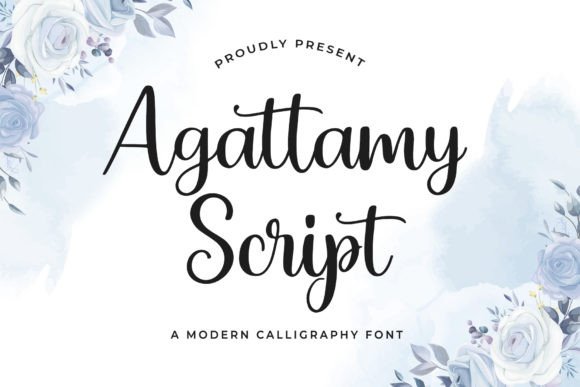 Agattamy Script: A Delicate Handwritten Font for Creative Branding