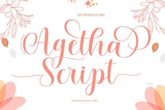 Agetha Script for Creative Web Design and Branding