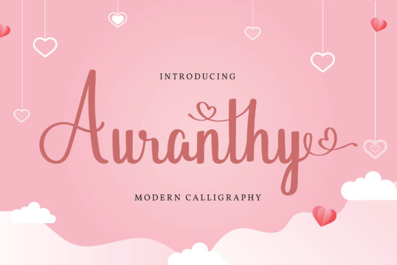 Auranthy Script Handwritten Font for Crafters & Sellers