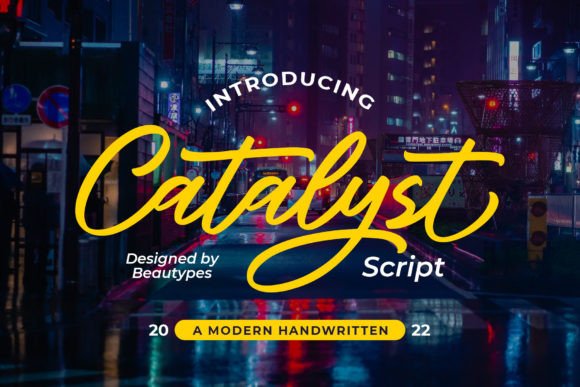 Catalyst Script: A Versatile Script Font for Creative Crafters
