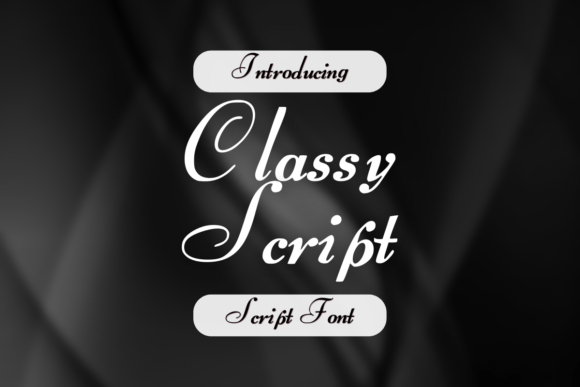 Classy Script: The Perfect Font for Elegant Handmade Creations