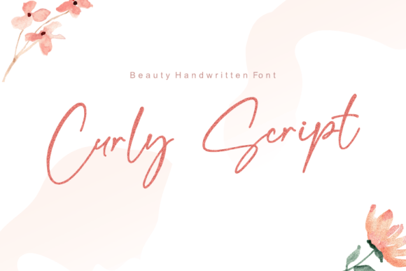 Curly Script: A Delicate Font for Handmade Creations