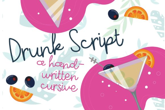 Drunk Script: A Playful Font for Editorial Design and Branding