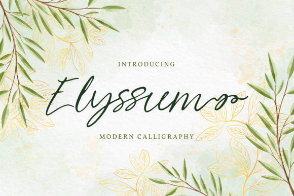 Elyssum Font: A Delicate Script Handwritten Typeface for Makers
