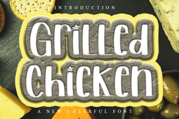 Grilled Chicken Font for Bold, Fun Branding Projects