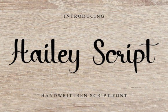 Hailey Script: A Creative Font for Branding and Design