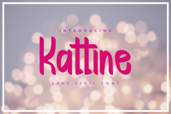 Kattine: A Script Handwritten Font for Editorial Design and Content Branding