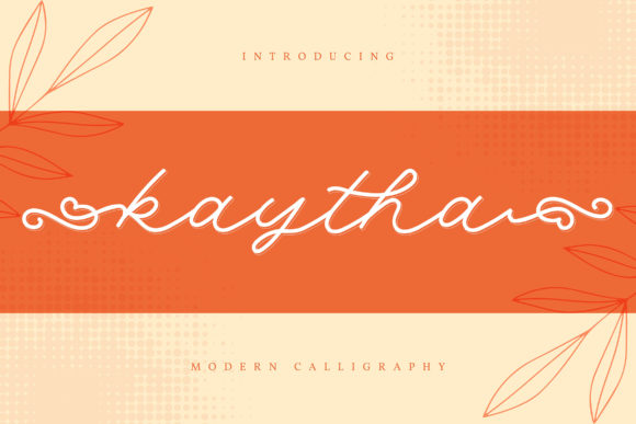 Kaytha Script Handwritten Font for Joyful Craft Projects