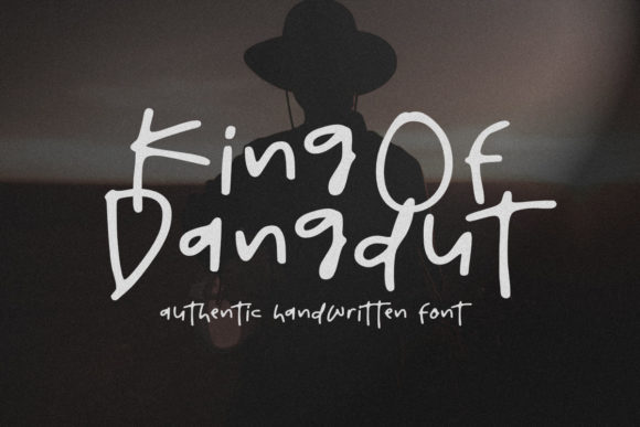 King of Dangdut: A Script Handwritten Font for Editorial Design and Branding
