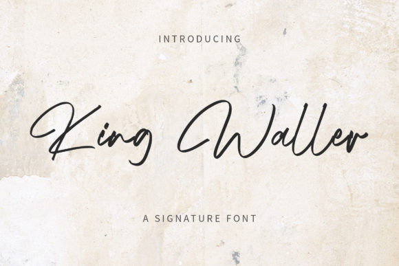 King Waller Script Handwritten Font for Makers
