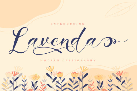 Lavenda: A Romantic Script Handwritten Font for Elegant Editorial Design