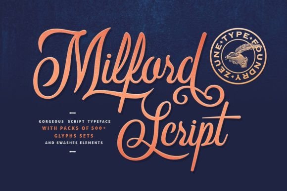 Milford Script: A Versatile Script Font for Creative Branding