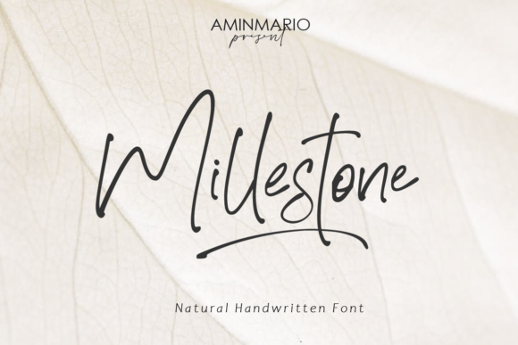 Millestone: A Script Handwritten Font for Creative Crafters and Designers