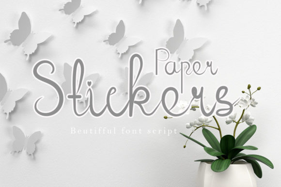 Paper Stikers: A Script Handwritten Font for Branding and Design