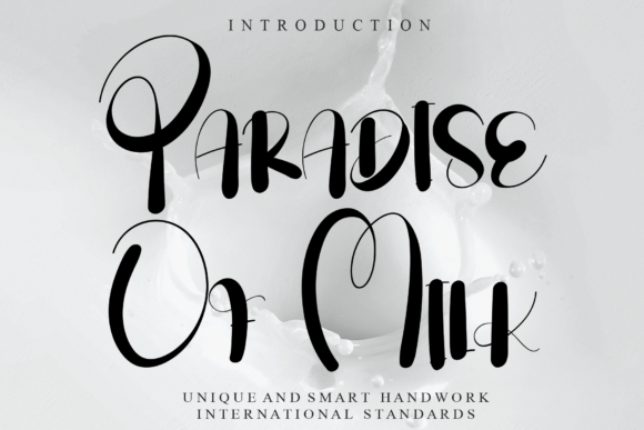 Paradise of Milk: A Script Handwritten Font for Warm Editorial Charm