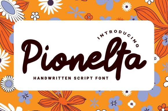 Pionelta: A Sweet Paint Brushed Handwritten Font for Campaigns
