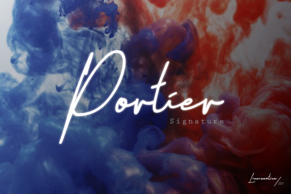 Portier Signature: A Modern Handwritten Font for Creative Crafters