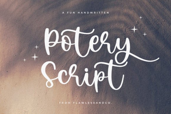 Potery Script: A Beautiful Font for Handmade Creators