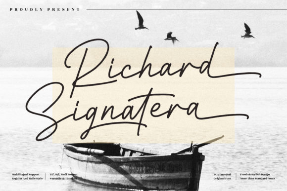 Richard Signatera: The Script Handwritten Font for Impactful Digital Design