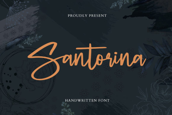 Santorina: A Script Handwritten Font for Editorial Elegance