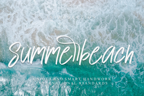 Summerbeach Script Handwritten Font for Elegant Craft Projects